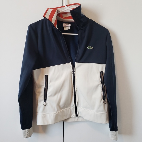 Lacoste Jackets & Blazers - Lacoste red white and blue track jacket Lacoste Jackets & Blazers - Lacoste red white and blue track jacket
